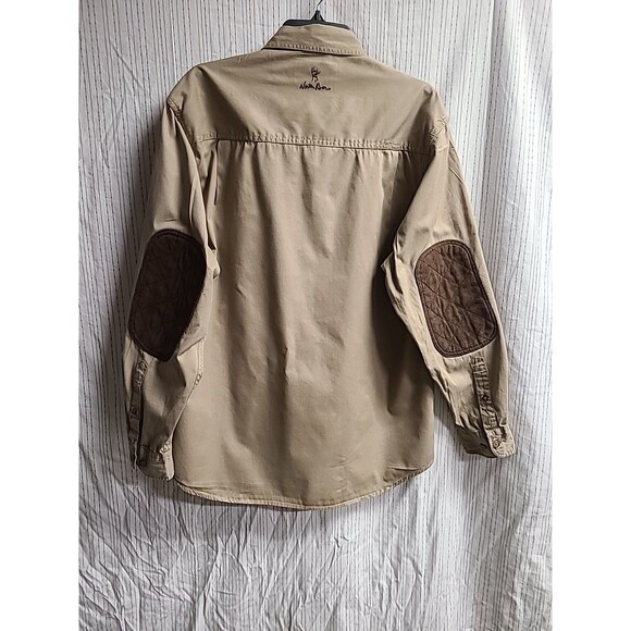 North River Outfitters Brown Quilted Shoulder/Elbow Patch Shooting Shirt Med - Picture 4 of 8